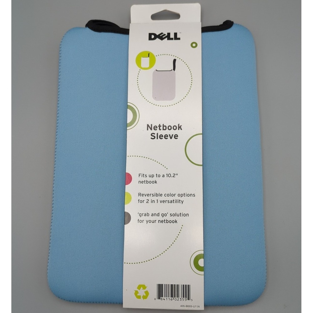 Dell Netbook Sleeve Tablet Cover Neoprene 10.2 inch Light Blue/Black 5 Dot‎